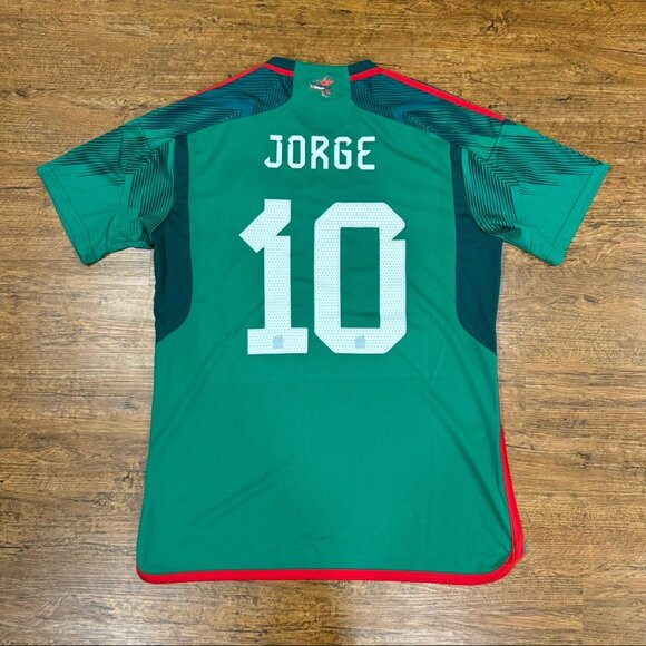 Adidas Mexico National Team Green Home‎ 2022 Soccer Football Futbol Jersey Men L - Picture 1 of 12